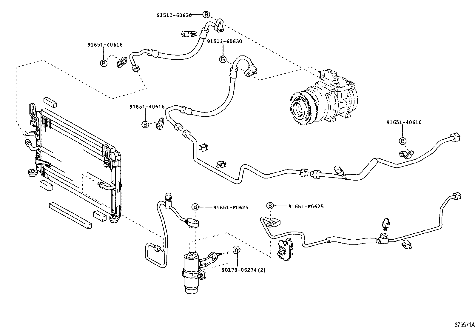 HILUX |  HEATING AIR CONDITIONING COOLER PIPING