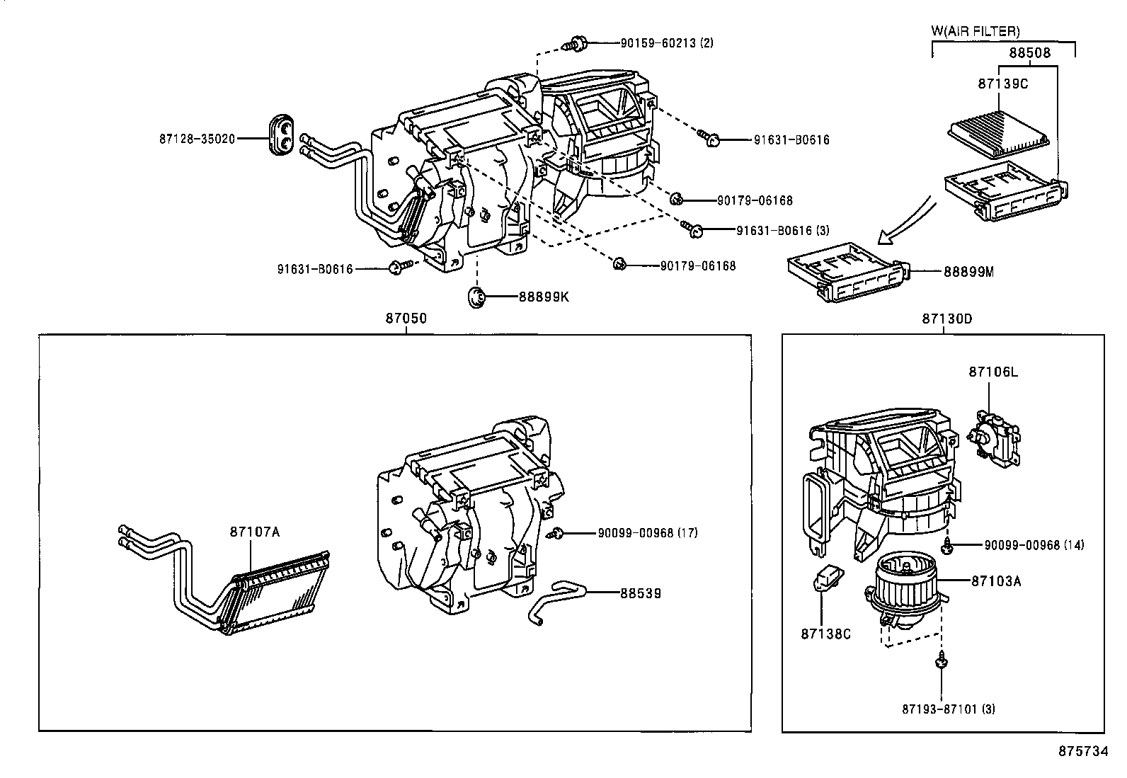  LAND CRUISER PRADO |  HEATING AIR CONDITIONING COOLER UNIT