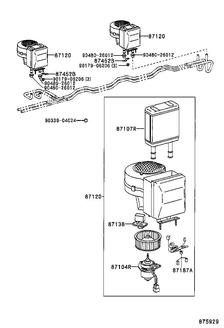  COASTER |  HEATING AIR CONDITIONING HEATER UNIT BLOWER