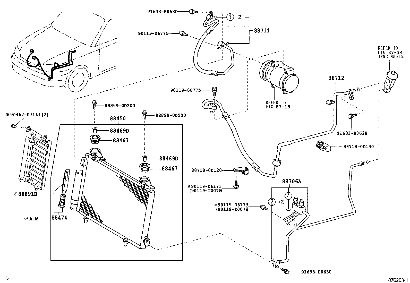  VIOS SOLUNA VIOS |  HEATING AIR CONDITIONING COOLER PIPING
