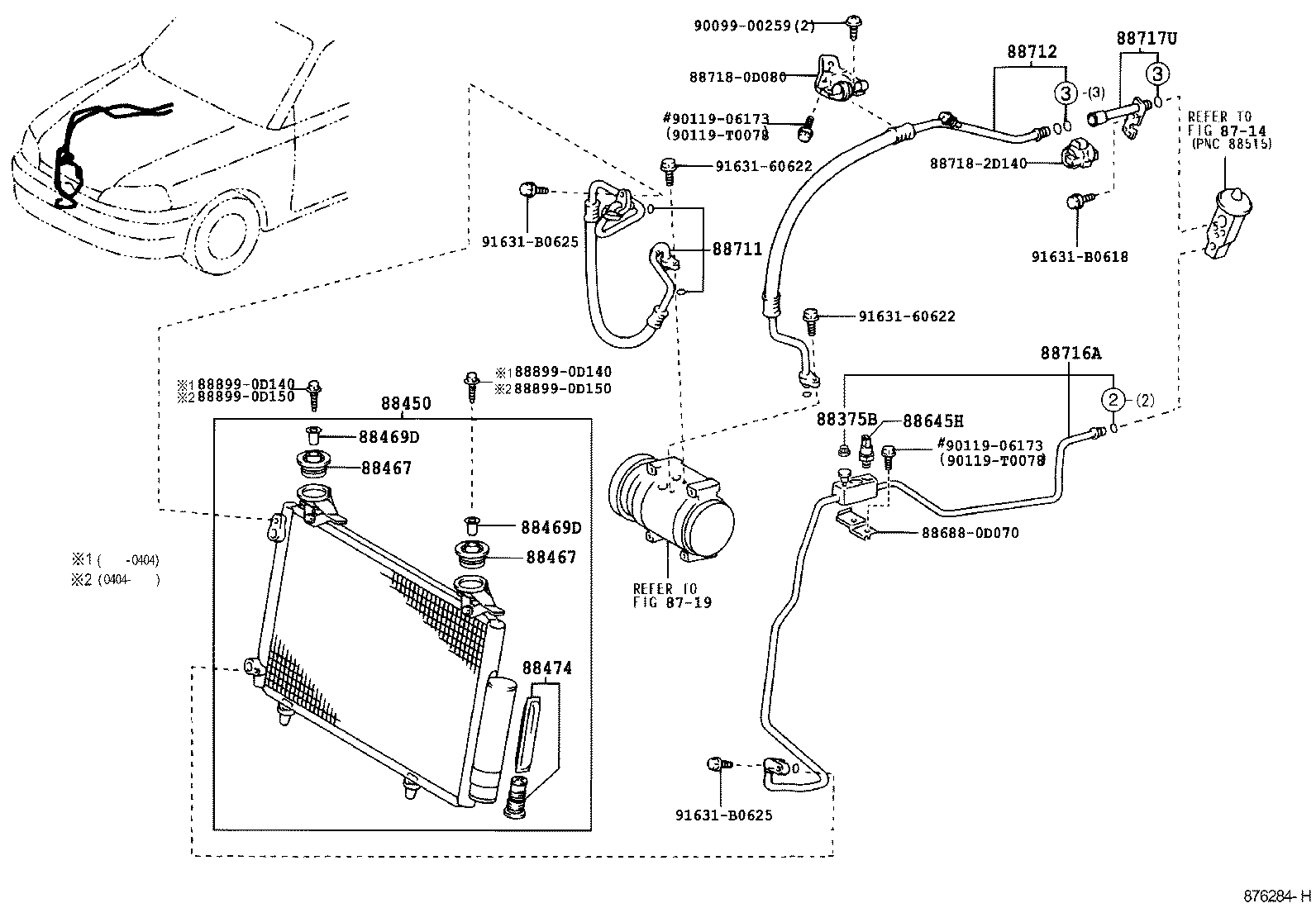  VIOS SOLUNA VIOS |  HEATING AIR CONDITIONING COOLER PIPING