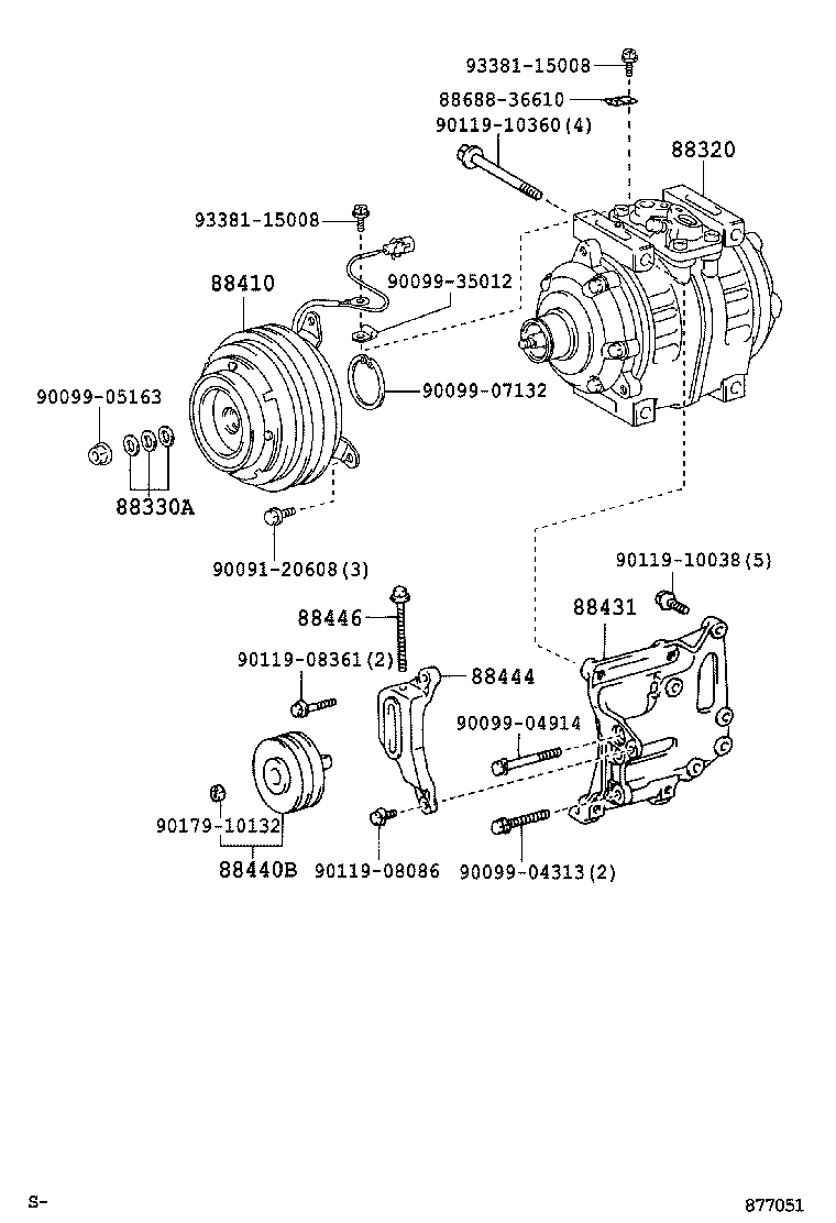  COASTER |  HEATING AIR CONDITIONING COMPRESSOR