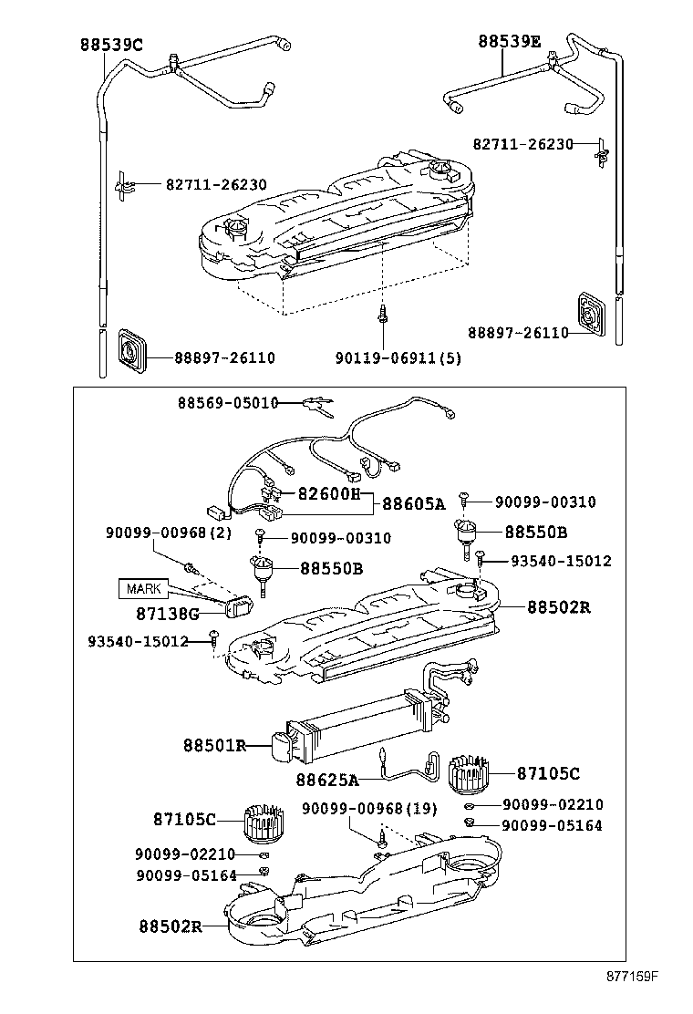  HIACE |  HEATING AIR CONDITIONING COOLER UNIT