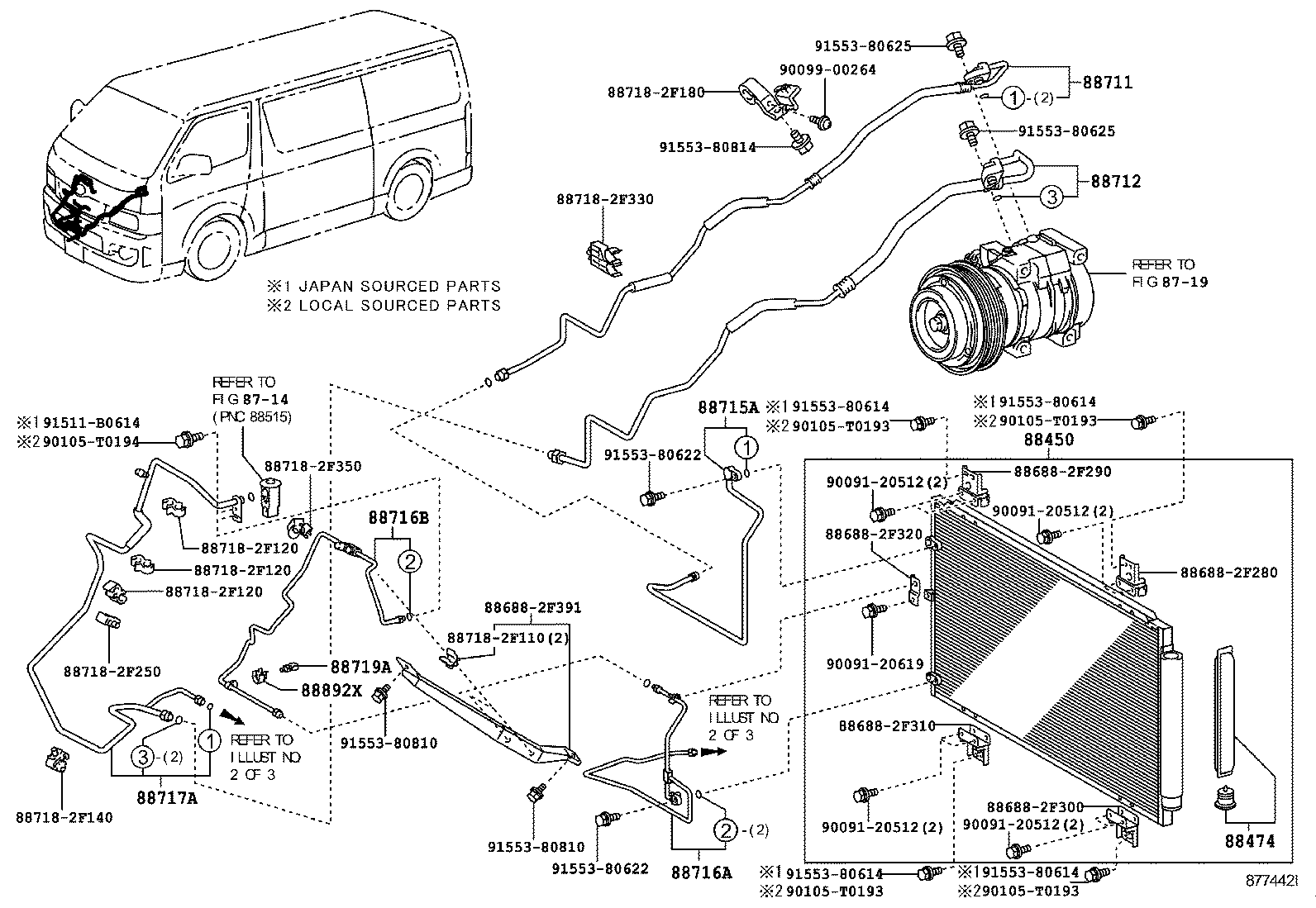  HIACE |  HEATING AIR CONDITIONING COOLER PIPING