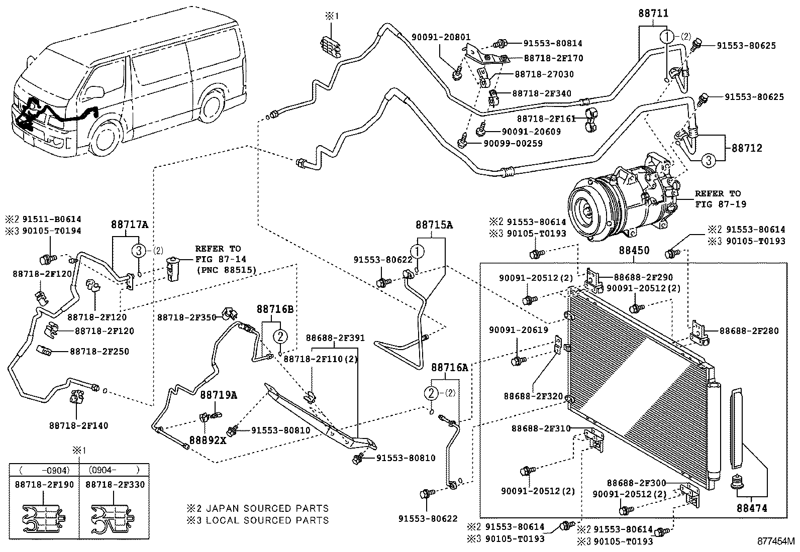  HIACE |  HEATING AIR CONDITIONING COOLER PIPING