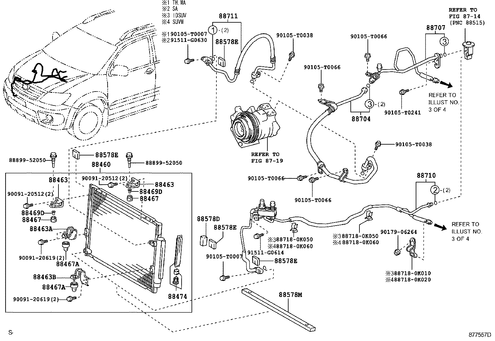  FORTUNER |  HEATING AIR CONDITIONING COOLER PIPING