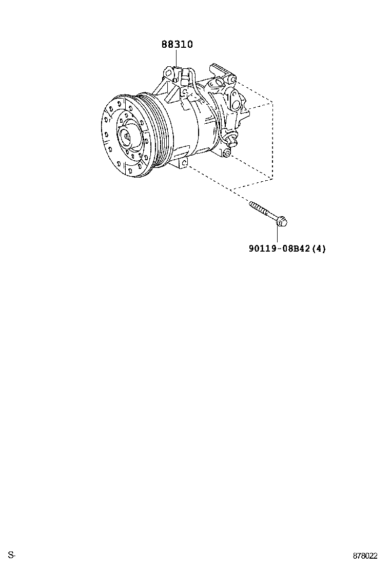  YARIS |  HEATING AIR CONDITIONING COMPRESSOR