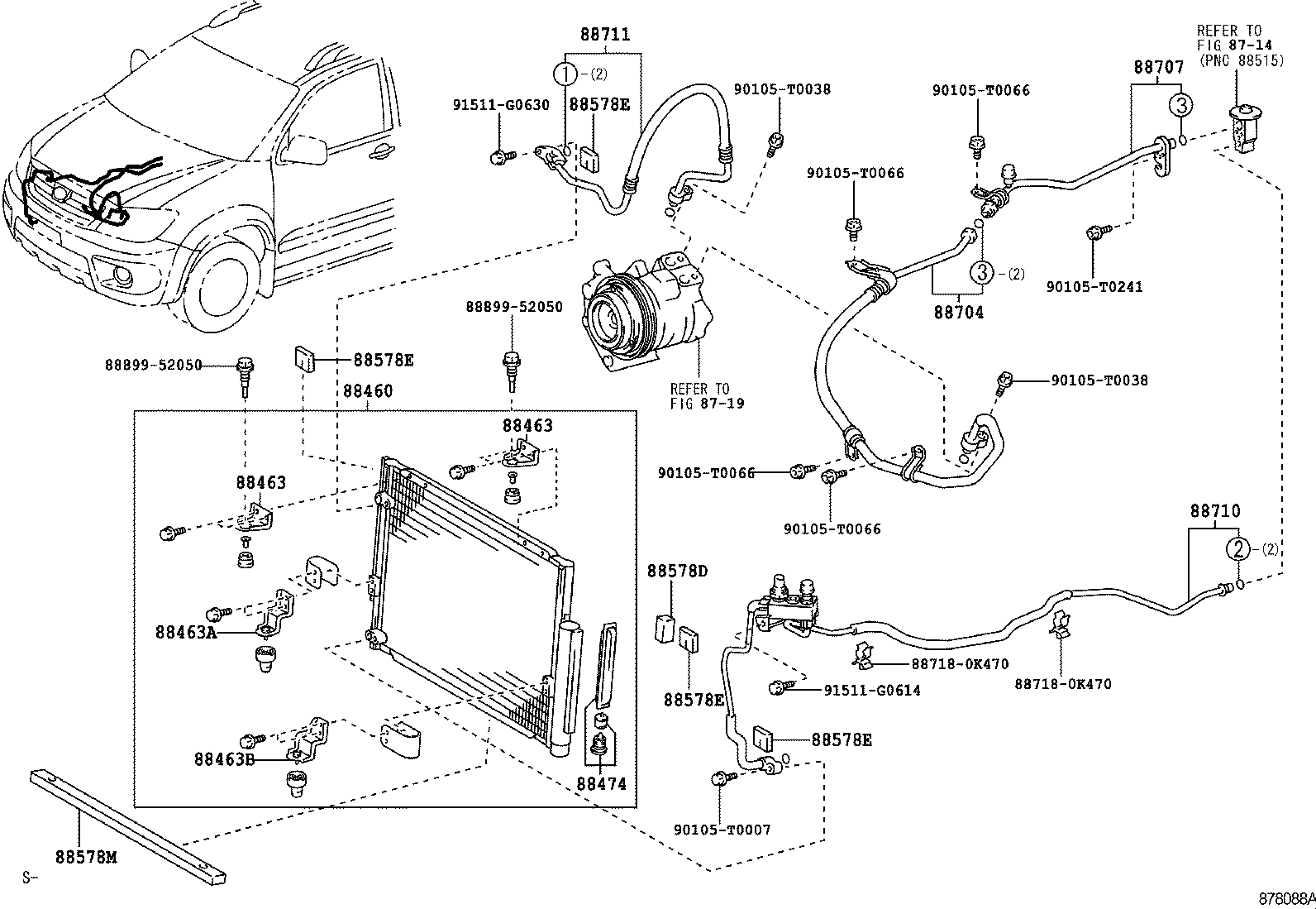  FORTUNER |  HEATING AIR CONDITIONING COOLER PIPING