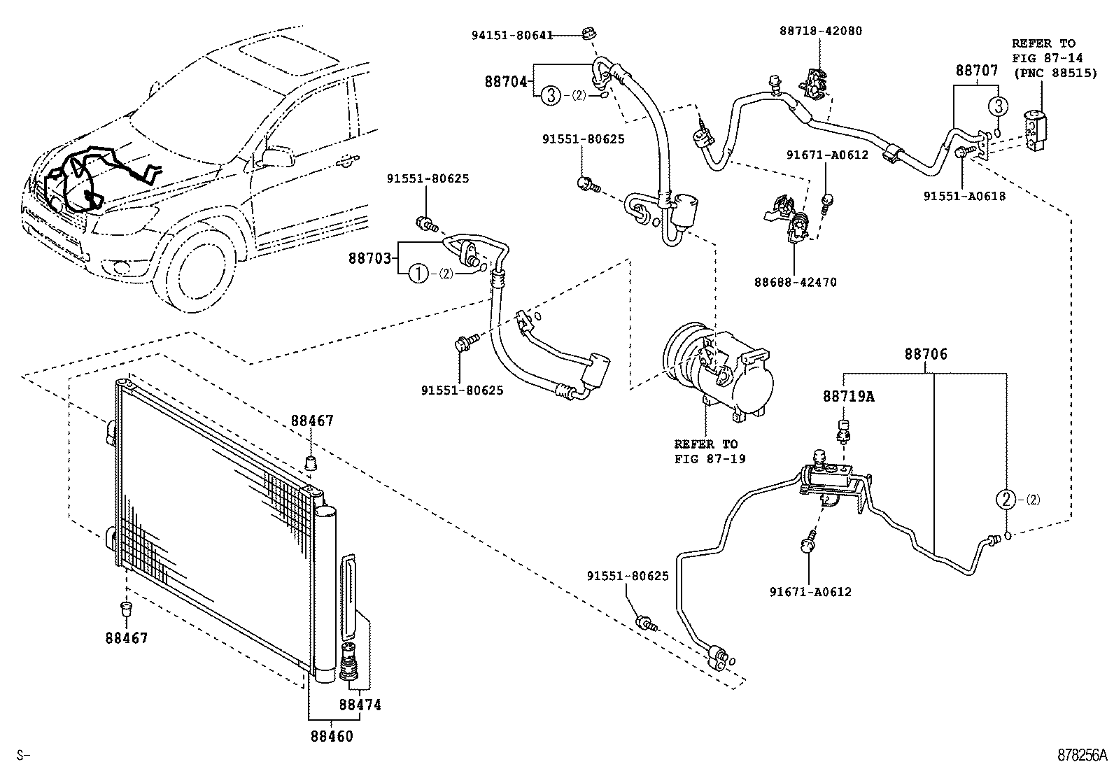  RAV4 |  HEATING AIR CONDITIONING COOLER PIPING