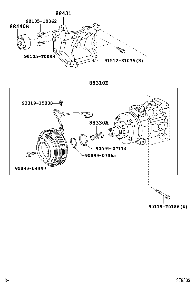  FORTUNER |  HEATING AIR CONDITIONING COMPRESSOR