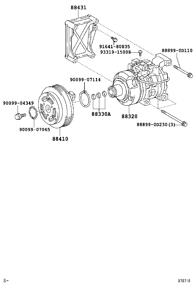  VIOS SOLUNA VIOS |  HEATING AIR CONDITIONING COMPRESSOR