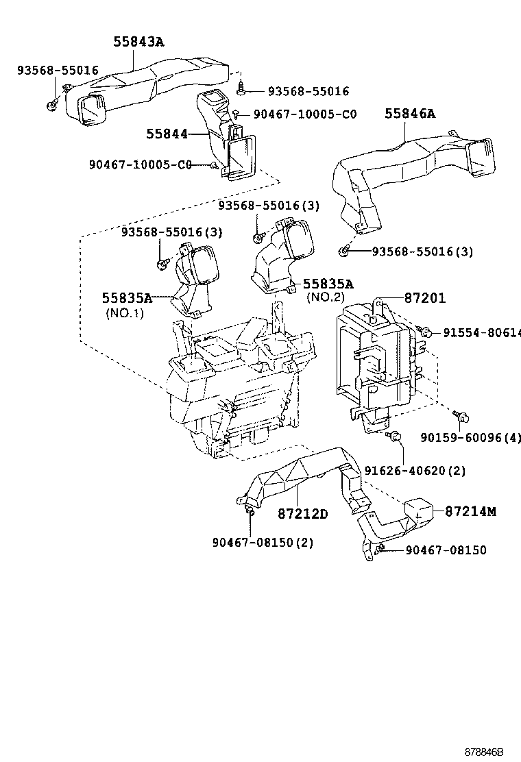  DYNA |  HEATING AIR CONDITIONING CONTROL AIR DUCT