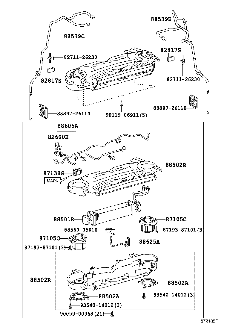  HIACE |  HEATING AIR CONDITIONING COOLER UNIT