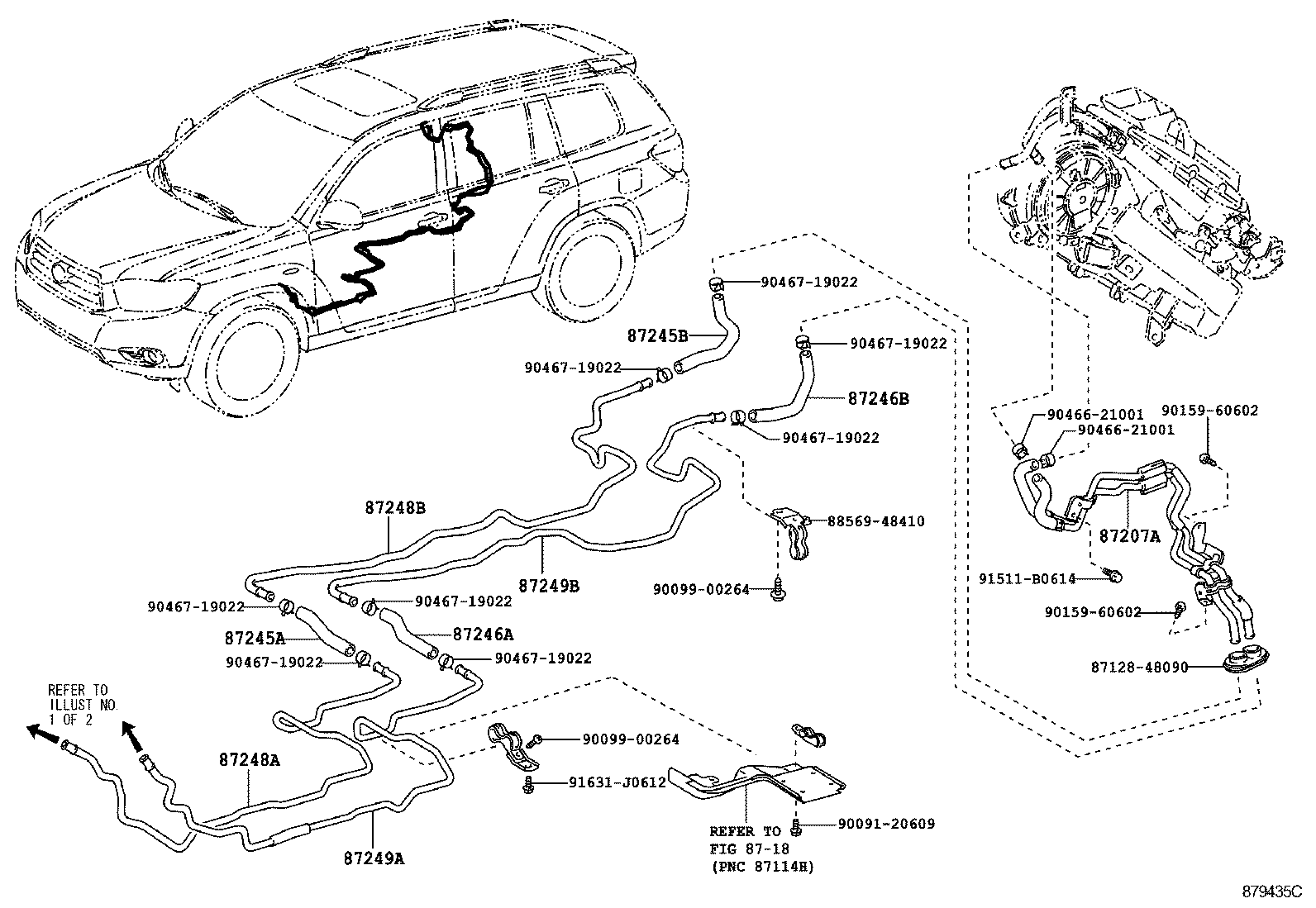  HIGHLANDER KLUGER |  HEATING AIR CONDITIONING WATER PIPING