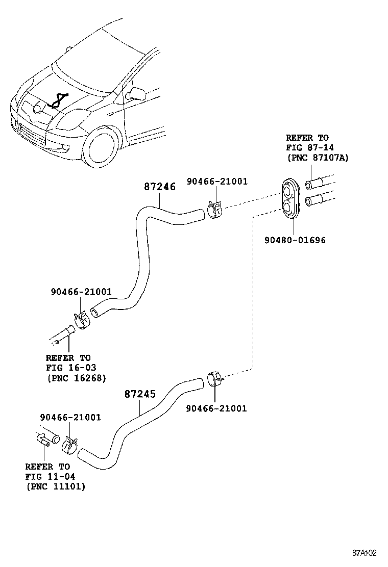  YARIS CHINA |  HEATING AIR CONDITIONING WATER PIPING