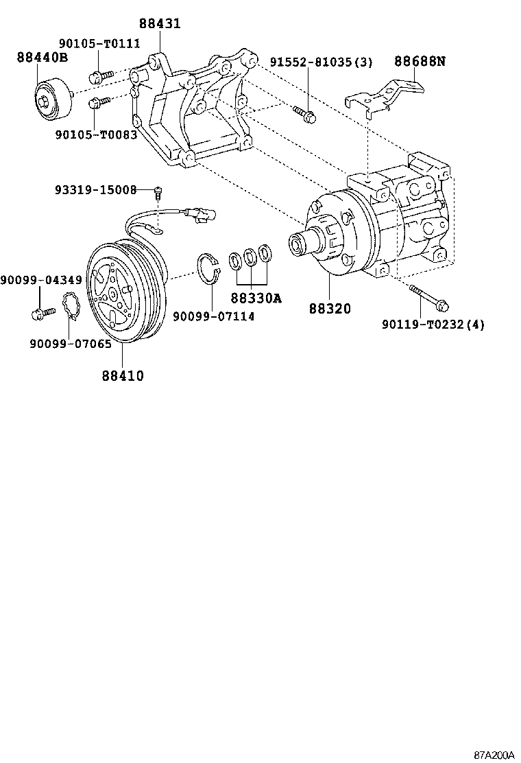 FORTUNER | HEATING AIR CONDITIONING COMPRESSOR