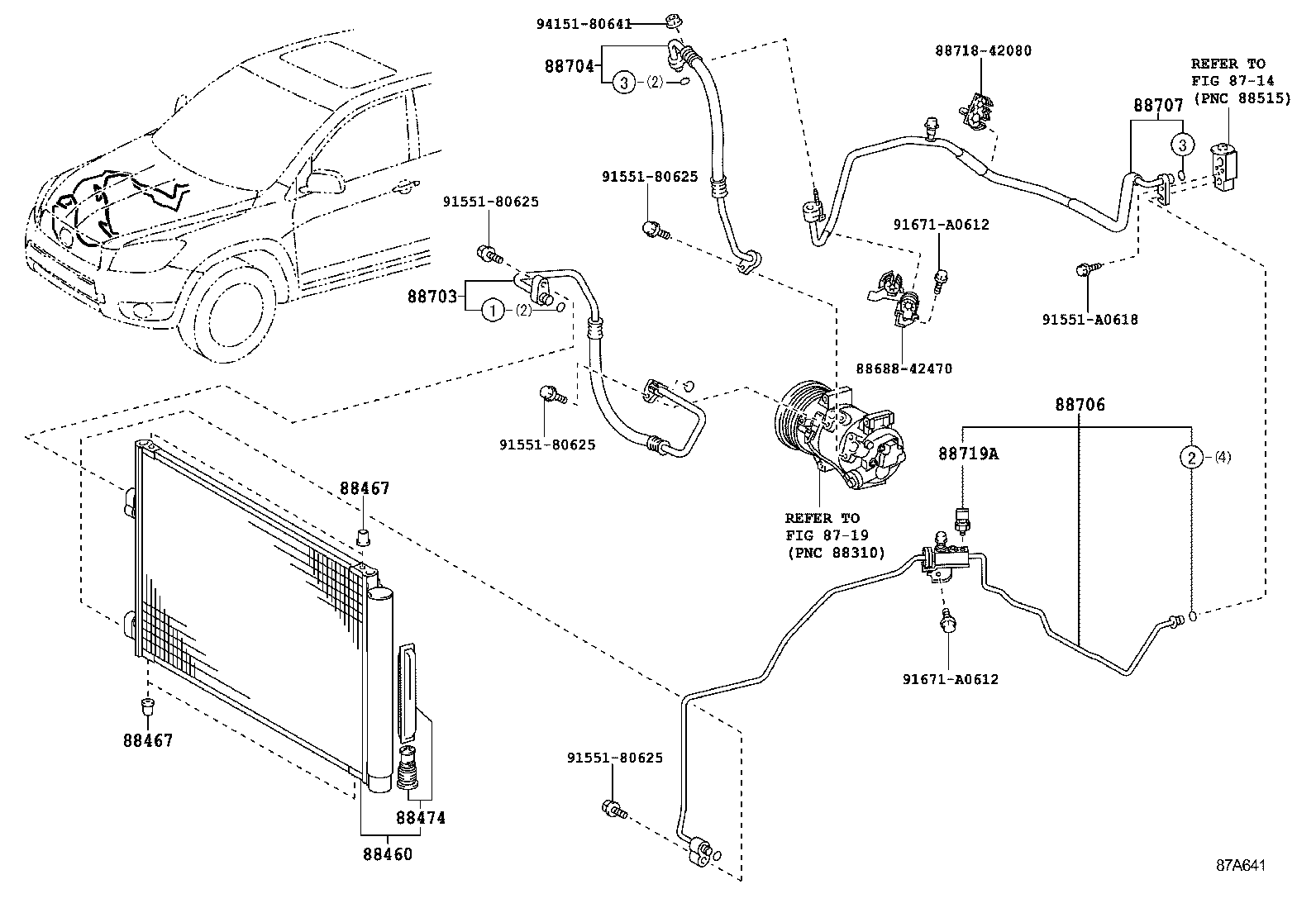  RAV4 |  HEATING AIR CONDITIONING COOLER PIPING