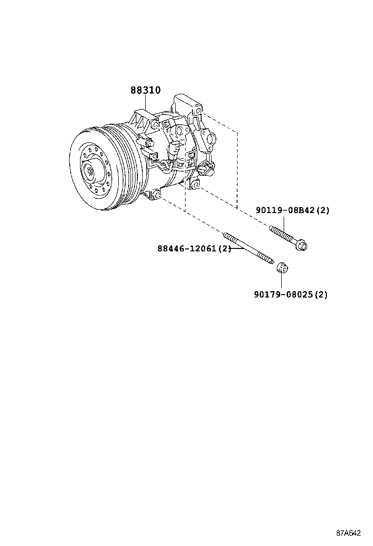  RAV4 |  HEATING AIR CONDITIONING COMPRESSOR