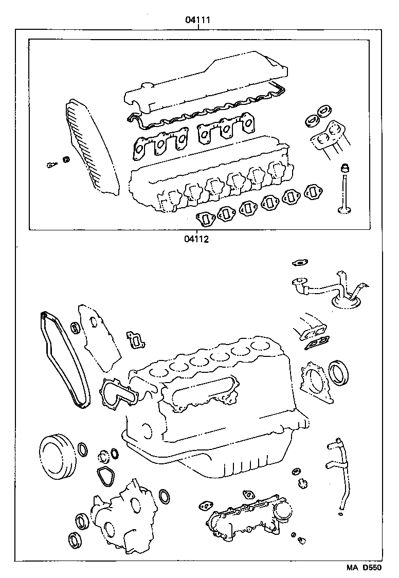  LAND CRUISER 80 |  ENGINE OVERHAUL GASKET KIT