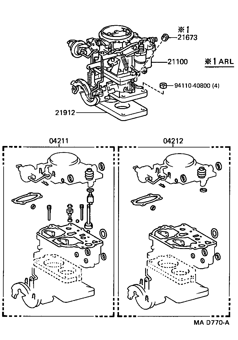  LAND CRUISER 70 |  CARBURETOR ASSEMBLY