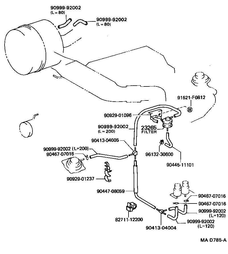  LAND CRUISER 70 |  VACUUM PIPING