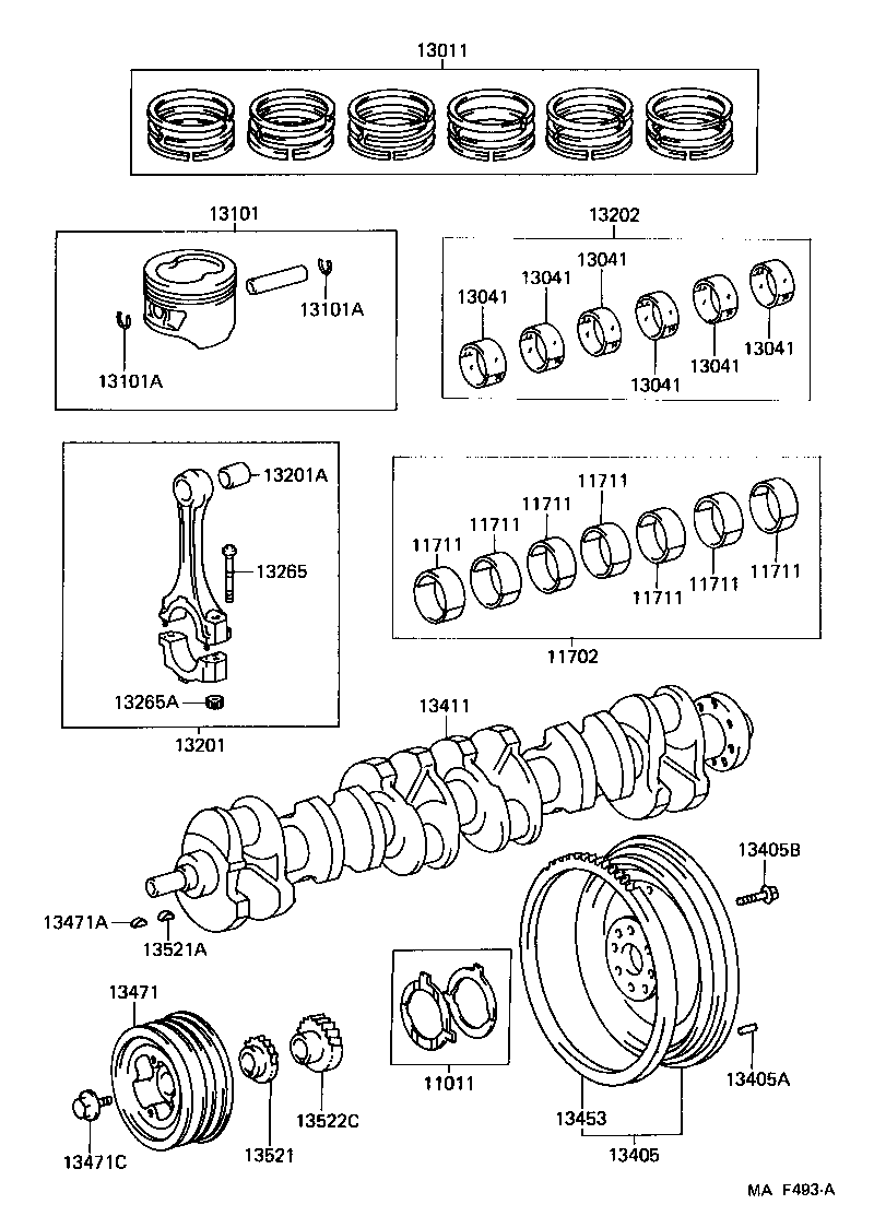  LAND CRUISER 80 |  CRANKSHAFT PISTON