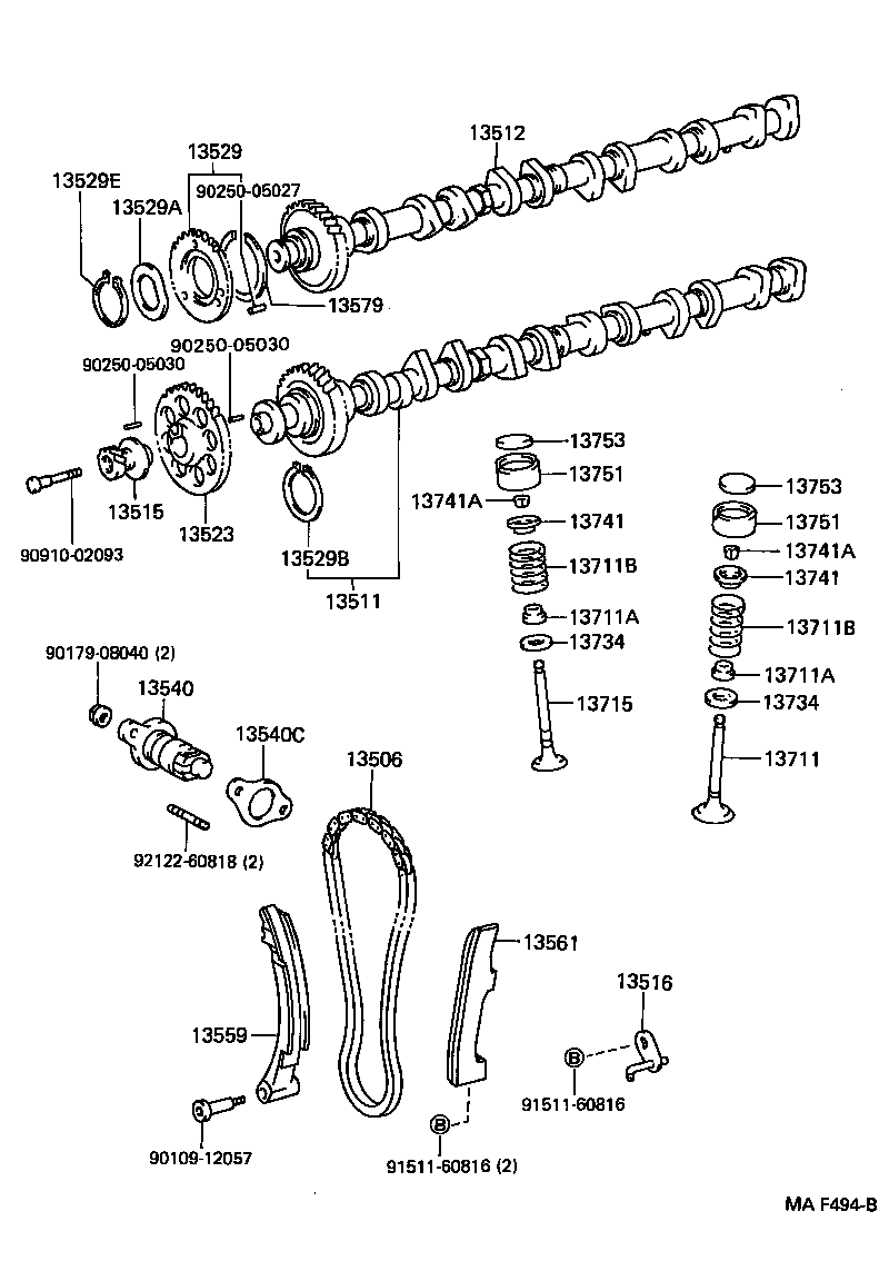  LAND CRUISER 80 |  CAMSHAFT VALVE