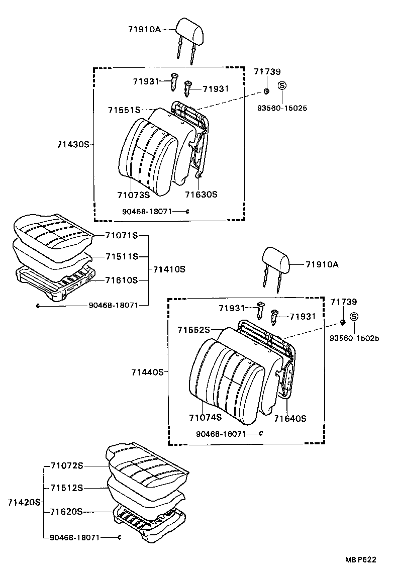  HILUX 4RUNNER |  SEAT SEAT TRACK