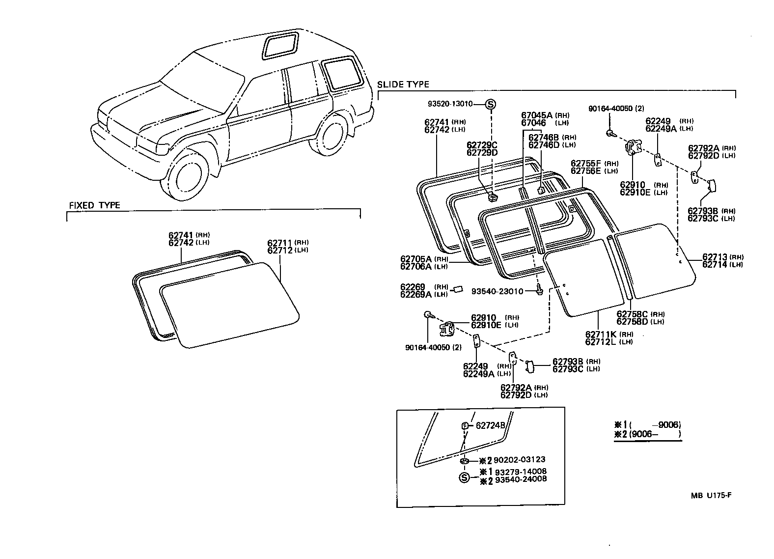  LAND CRUISER 80 |  SIDE WINDOW