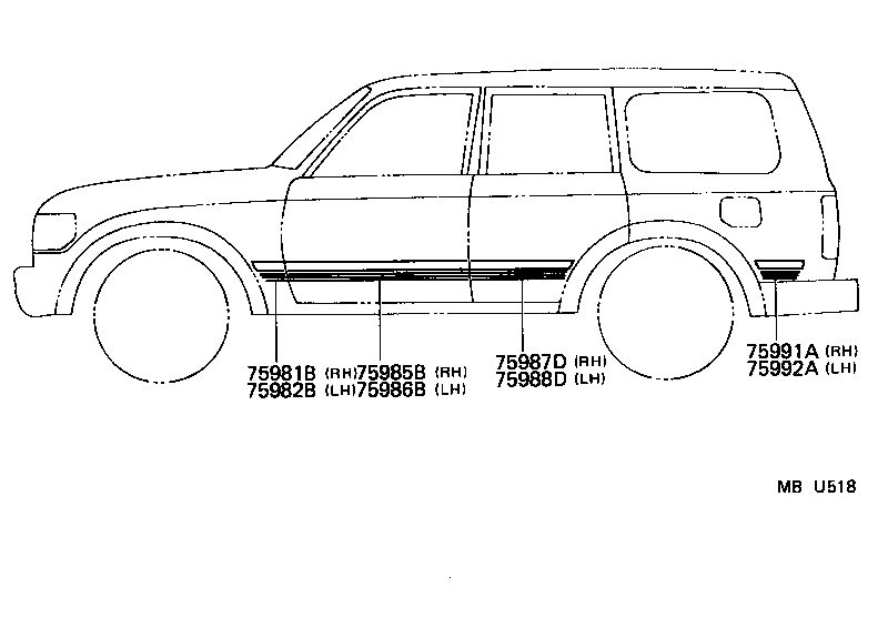  LAND CRUISER 80 |  BODY STRIPE