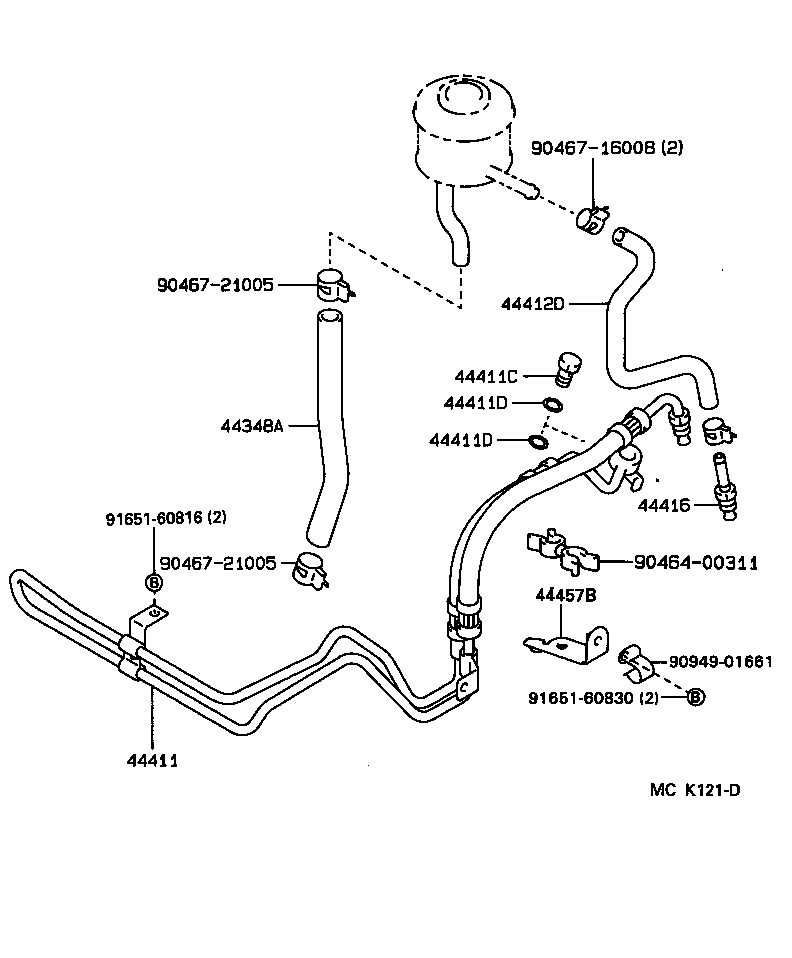  LAND CRUISER 80 |  POWER STEERING TUBE