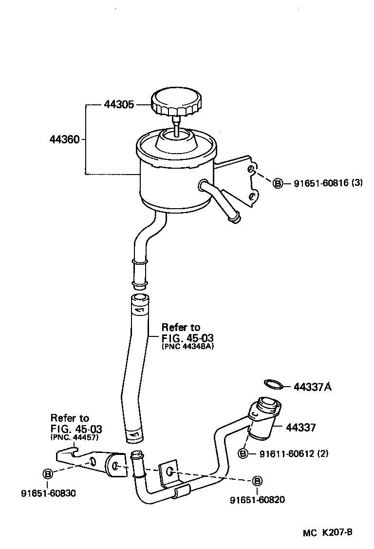  LAND CRUISER 80 |  VANE PUMP RESERVOIR POWER STEERING