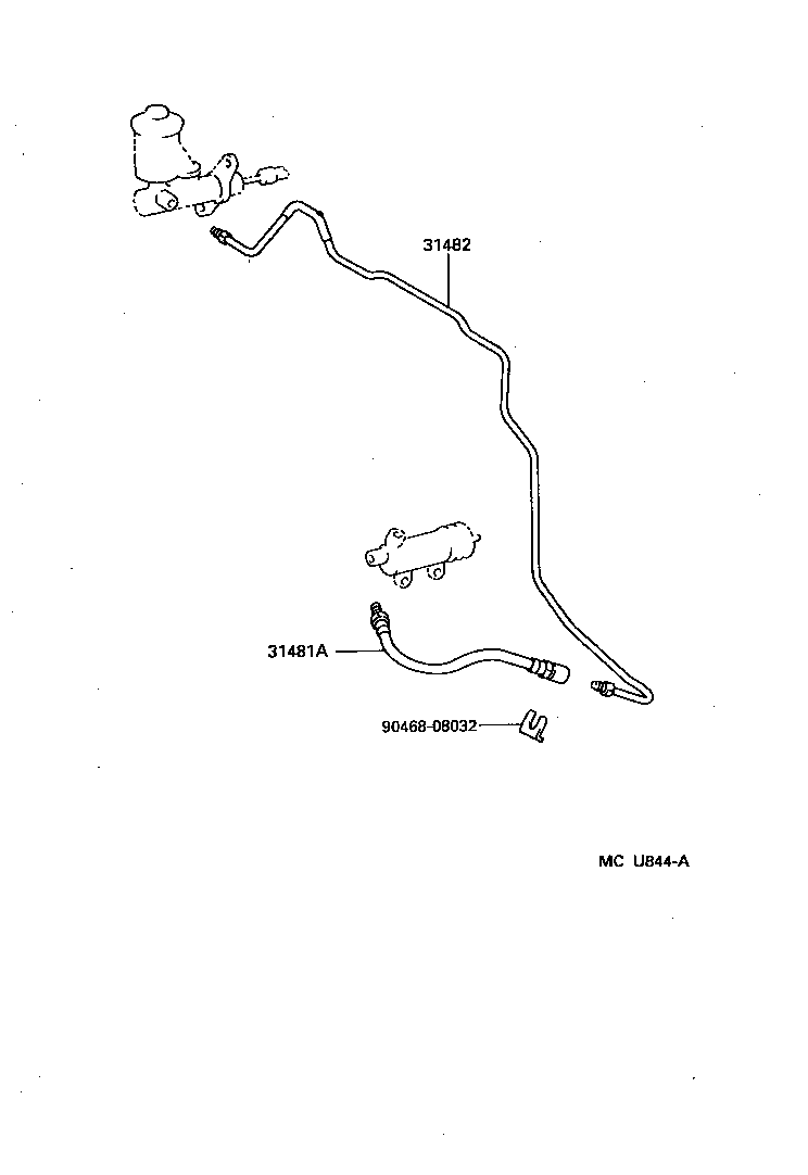  CROWN COMFORT |  CLUTCH PEDAL FLEXIBLE HOSE