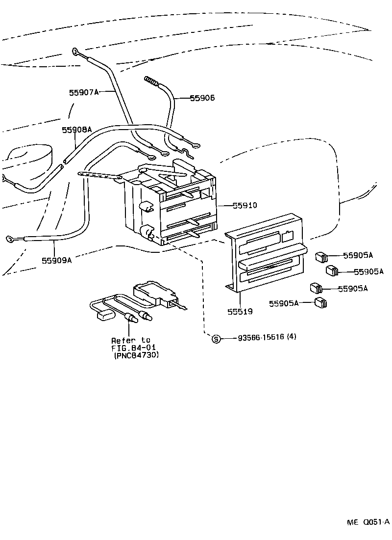  LAND CRUISER 80 |  HEATING AIR CONDITIONING CONTROL AIR DUCT