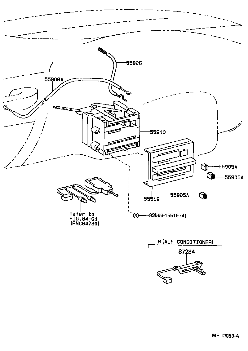  LAND CRUISER 80 |  HEATING AIR CONDITIONING CONTROL AIR DUCT