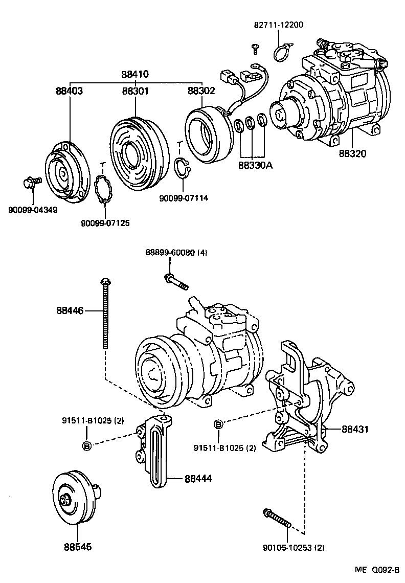  LAND CRUISER 80 |  HEATING AIR CONDITIONING COMPRESSOR