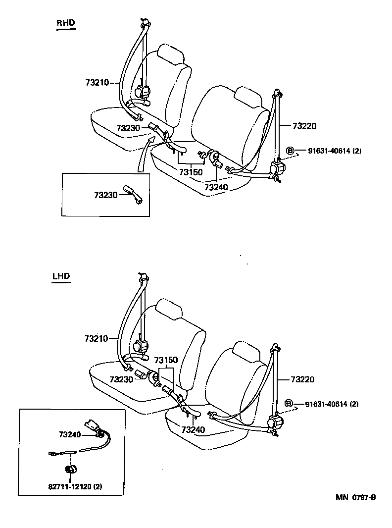  LAND CRUISER 80 |  SEAT BELT