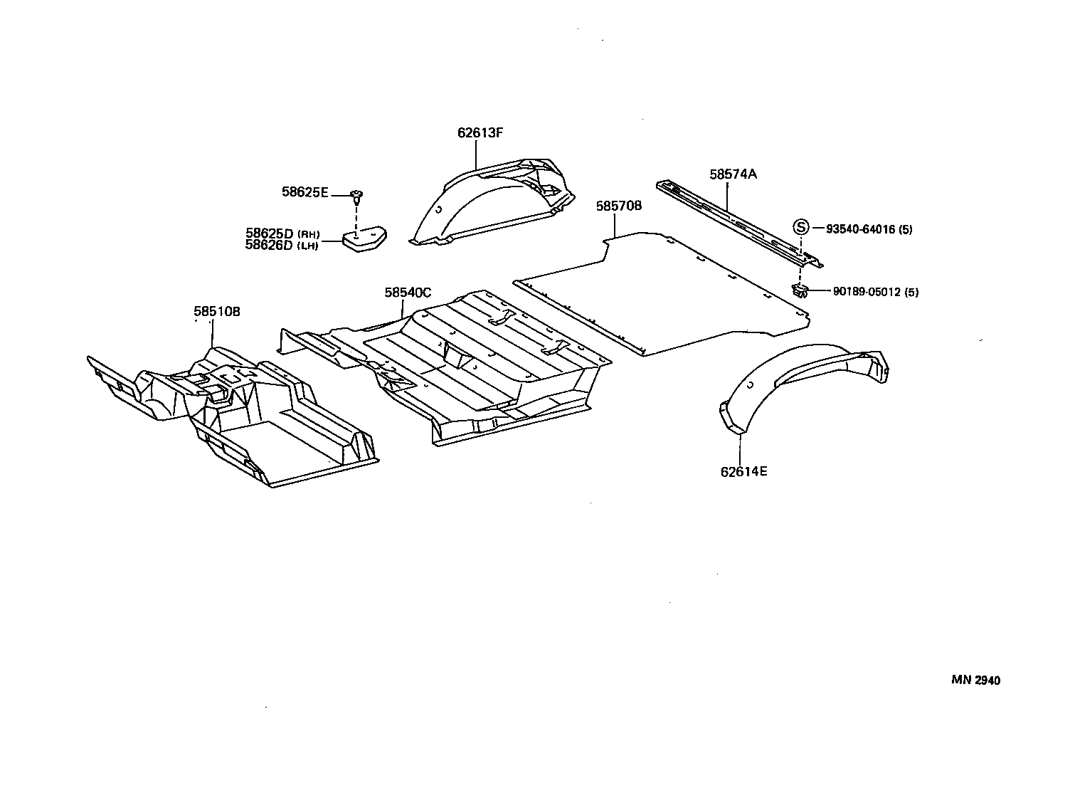  LAND CRUISER 80 |  FLOOR MAT SILENCER PAD