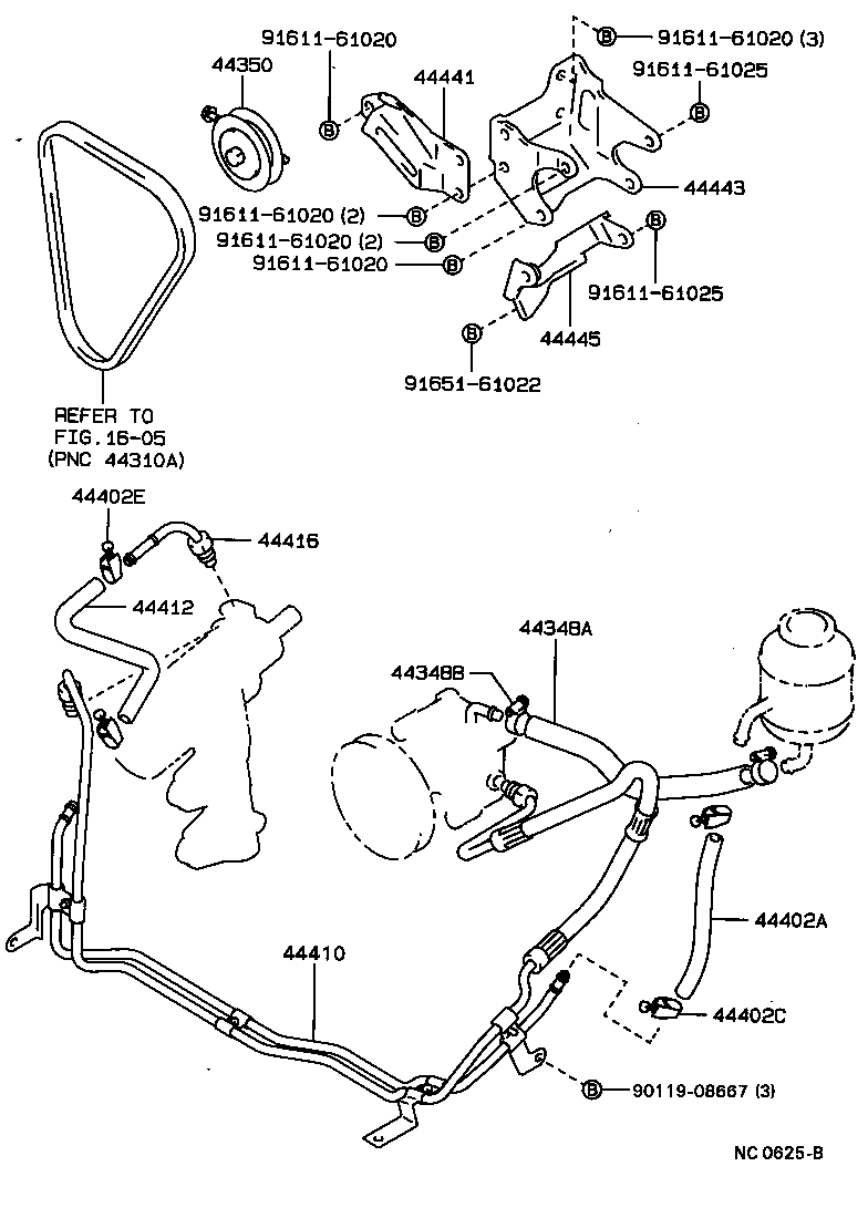  HILUX 4RUNNER |  POWER STEERING TUBE