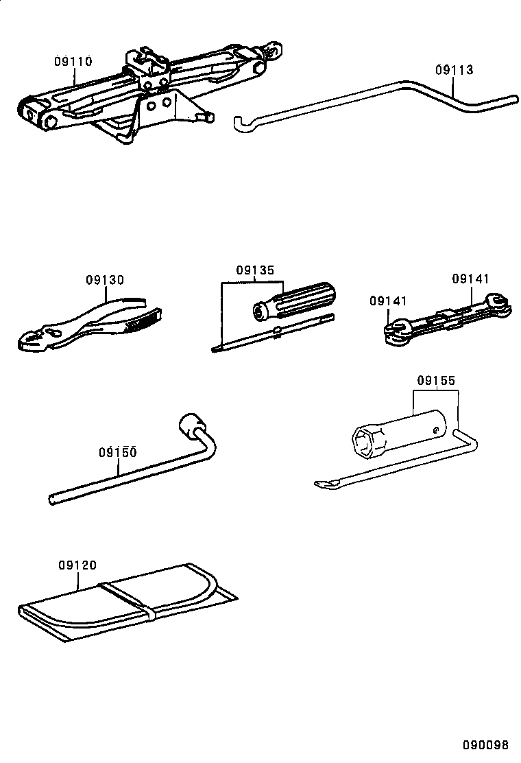  YARIS ECHO 4D |  STANDARD TOOL