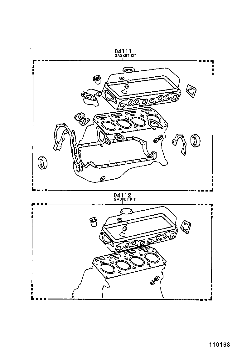  TOWNACE LITEACE |  ENGINE OVERHAUL GASKET KIT