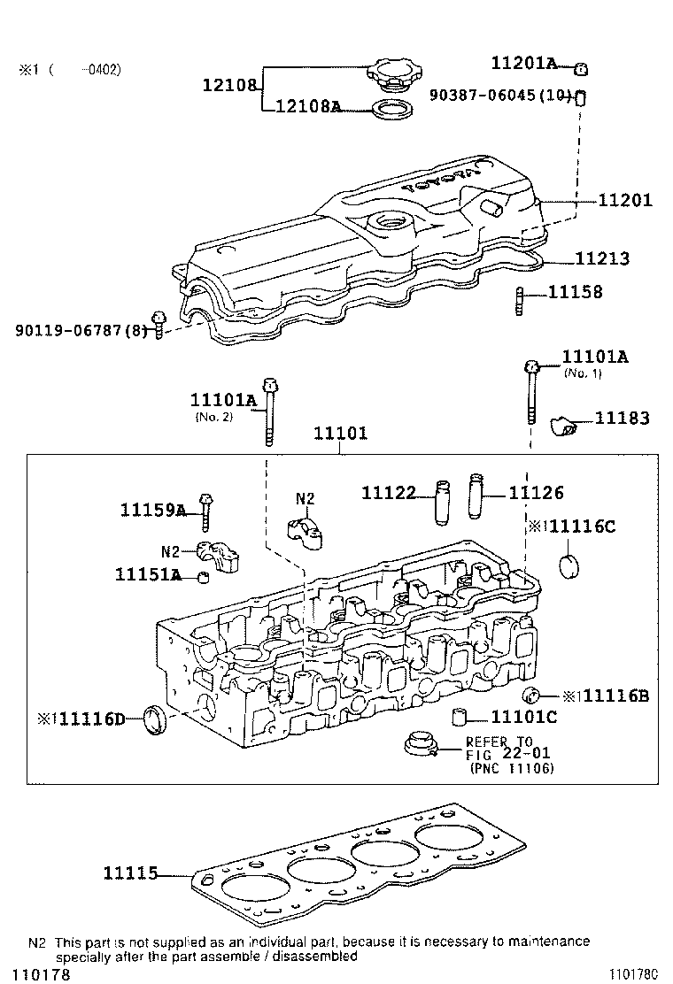  T U V |  CYLINDER HEAD