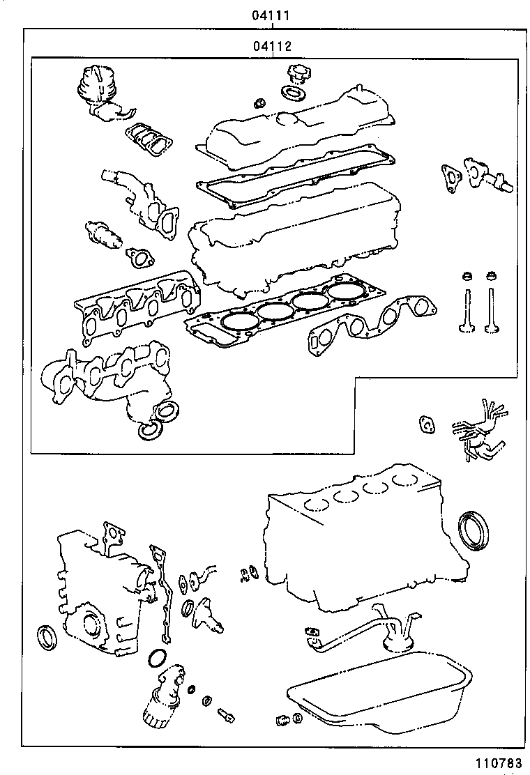  HILUX |  ENGINE OVERHAUL GASKET KIT