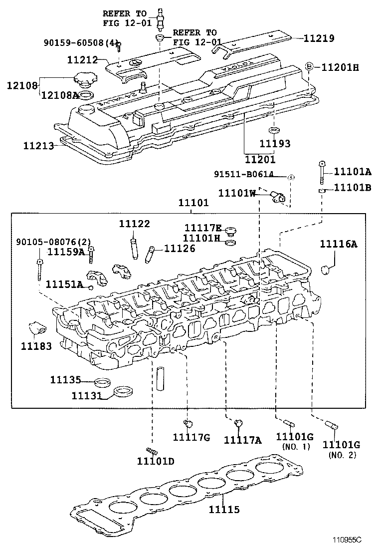  LAND CRUISER 100 105 |  CYLINDER HEAD