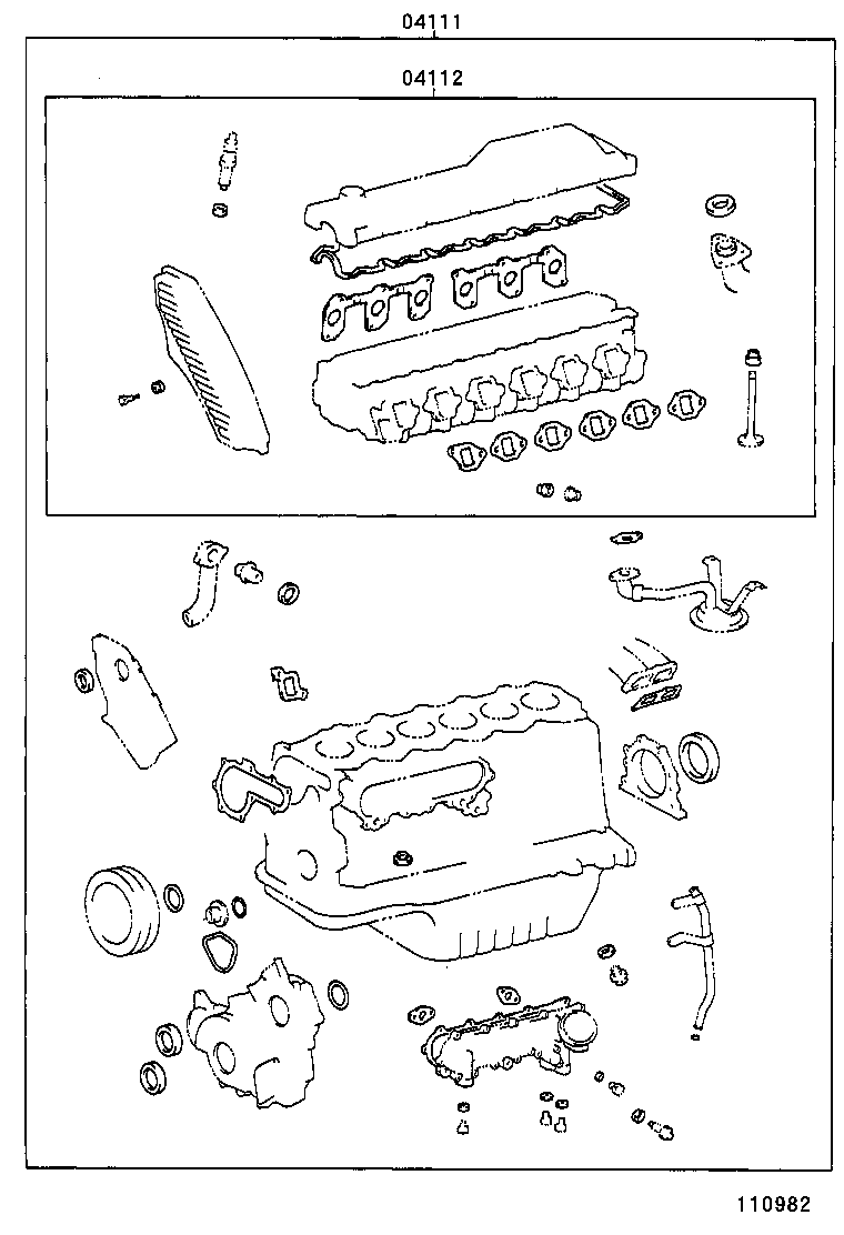  LAND CRUISER 100 105 |  ENGINE OVERHAUL GASKET KIT