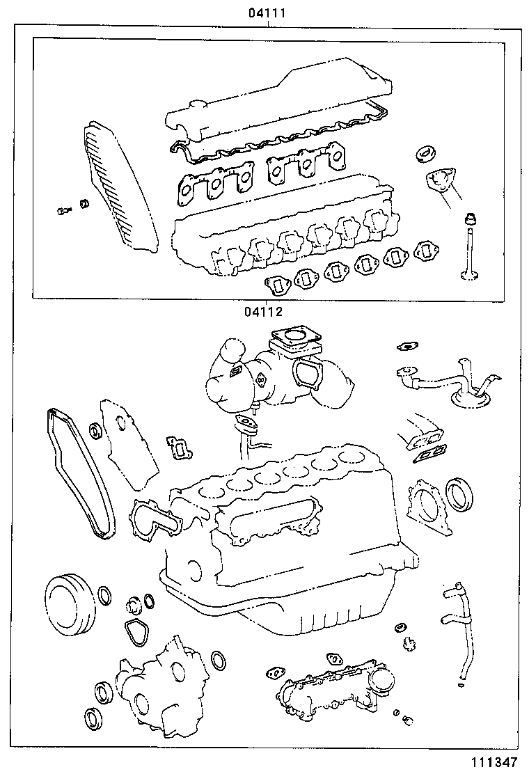  LAND CRUISER 80 |  ENGINE OVERHAUL GASKET KIT