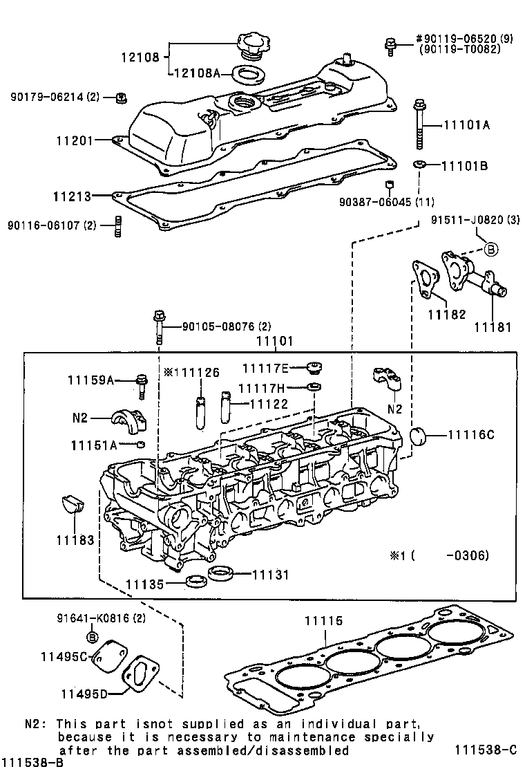  T U V |  CYLINDER HEAD