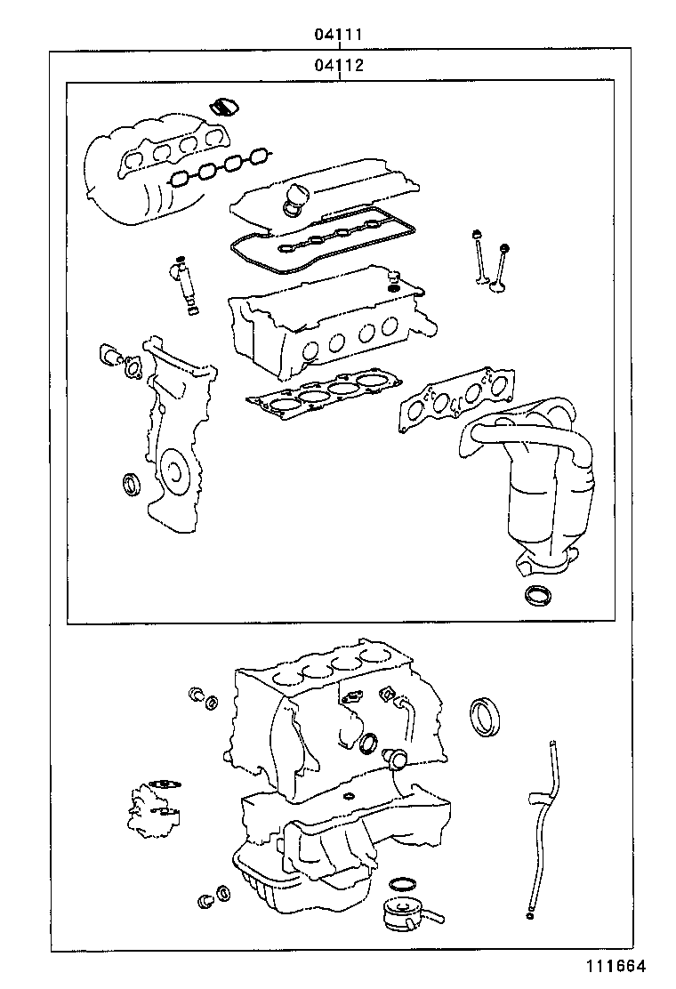  PREVIA TARAGO |  ENGINE OVERHAUL GASKET KIT