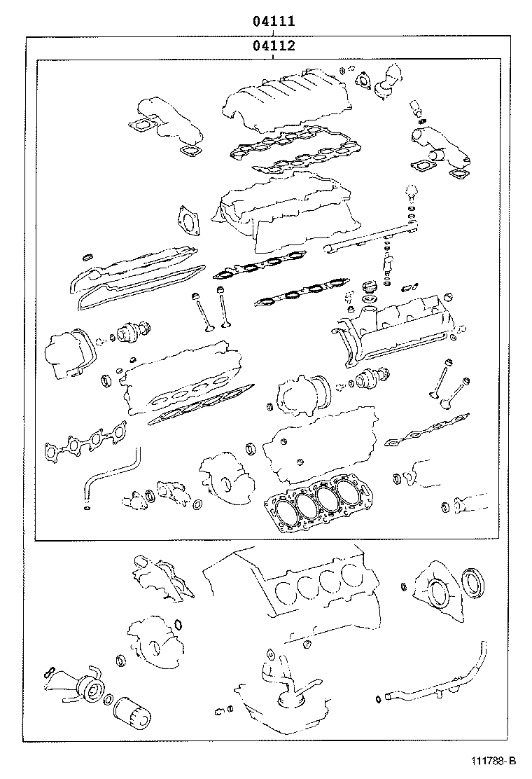  SC430 |  ENGINE OVERHAUL GASKET KIT