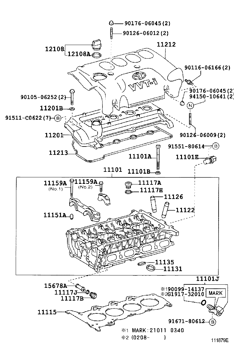  YARIS ECHO 3D 5D |  CYLINDER HEAD